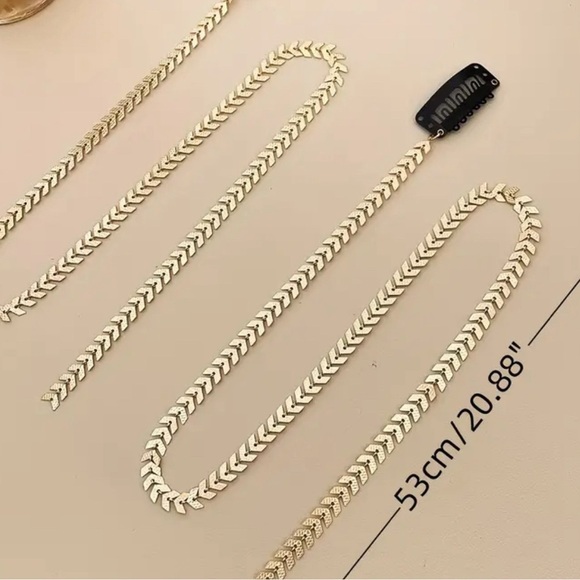 Luxury Wheat Chain bread Gold Hair Chain New ✨✨ - Picture 4 of 6